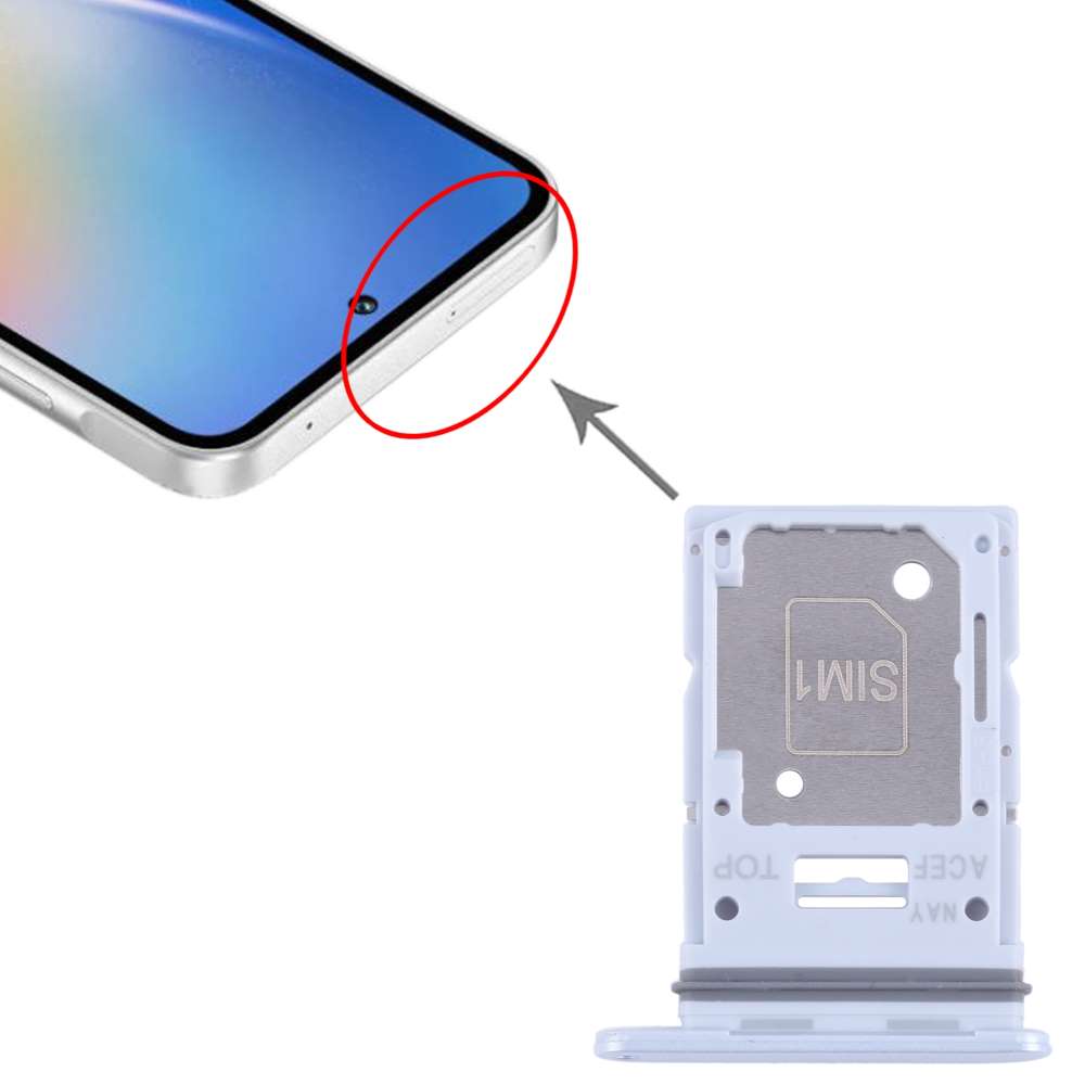 Dual Sim Tray für Samsung Galaxy A35 Karten Halter Fach Schlitten Adapter Holder