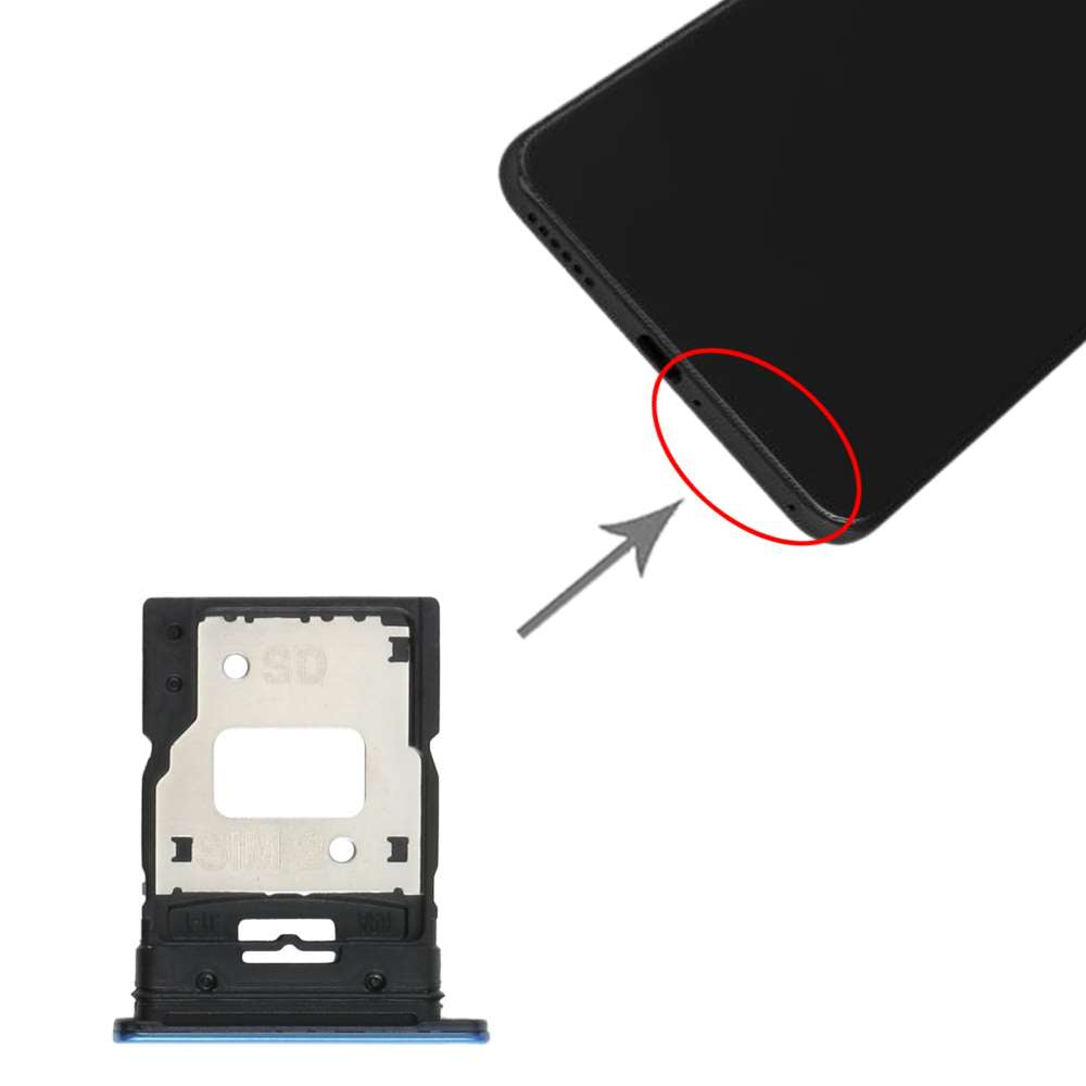 Dual Sim Tray für Xiaomi Mi 11 LITE Karten Halter Fach Schlitten Adapter Holder