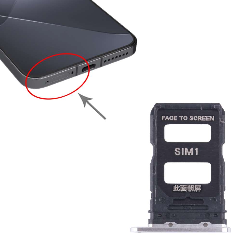 Dual Sim Tray für Xiaomi 14 Karten Halter Fach Schlitten Slot Adapter Holder