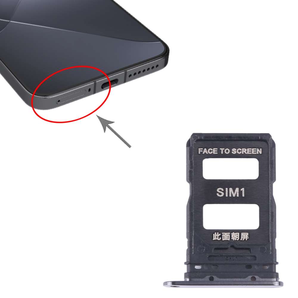 Dual Sim Tray für Xiaomi 14 Karten Halter Fach Schlitten Slot Adapter Holder