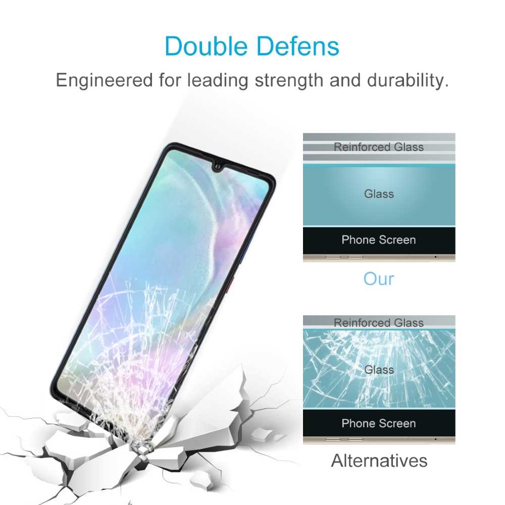 Schutzglas für HUAWEI P30 LITE Full Cover Tempered Glass Schutzfolie Protector