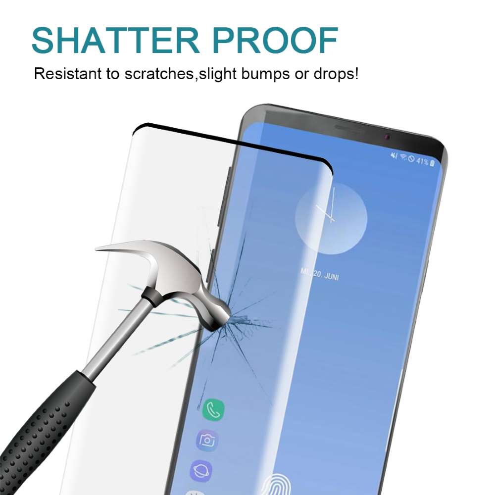 Schutzglas für Samsung Galaxy S10 Full Cover Curved Tempered Glass Folie Film