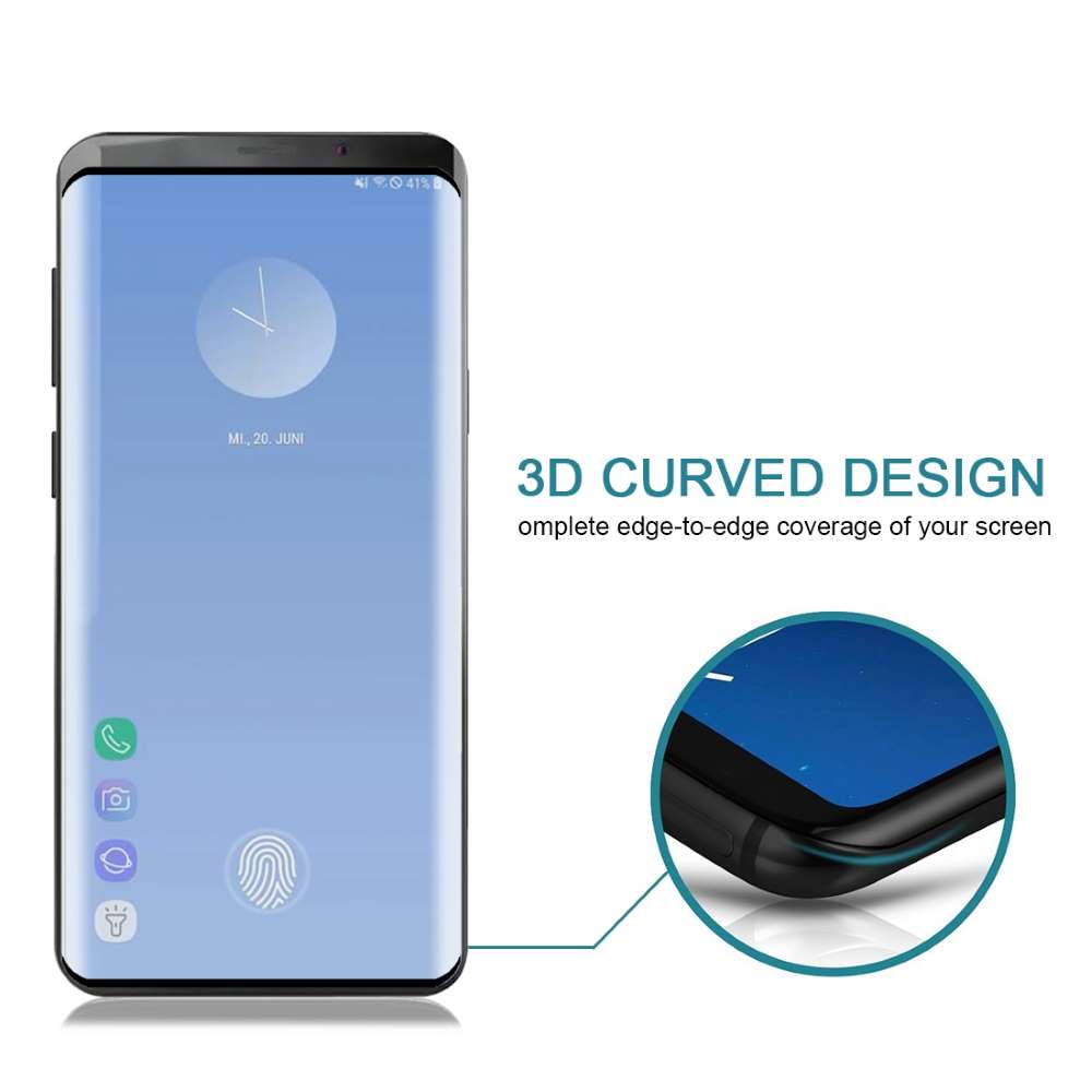 Schutzglas für Samsung Galaxy S10 PLUS Full Cover Curved Tempered Glass Folie