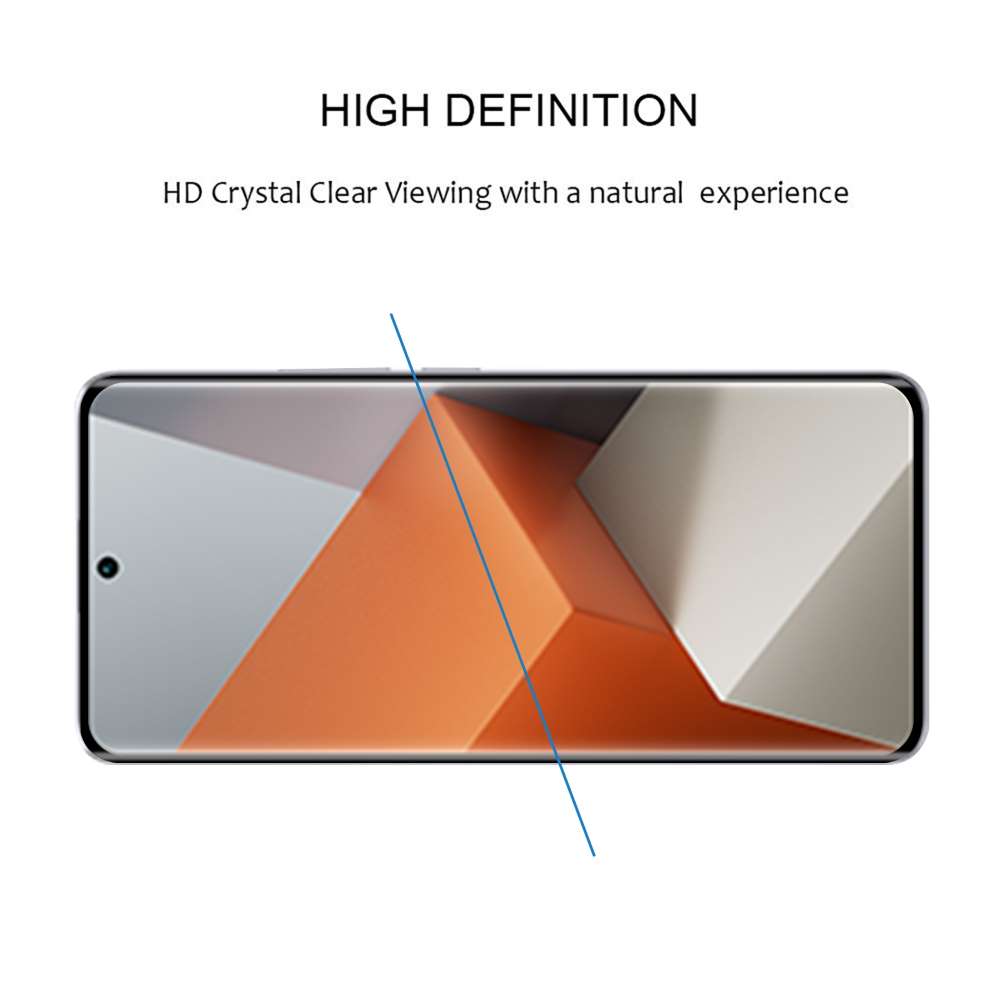 Schutzglas für Xiaomi Redmi Note 13 PRO+ Full Cover Curved Tempered Glass Folie