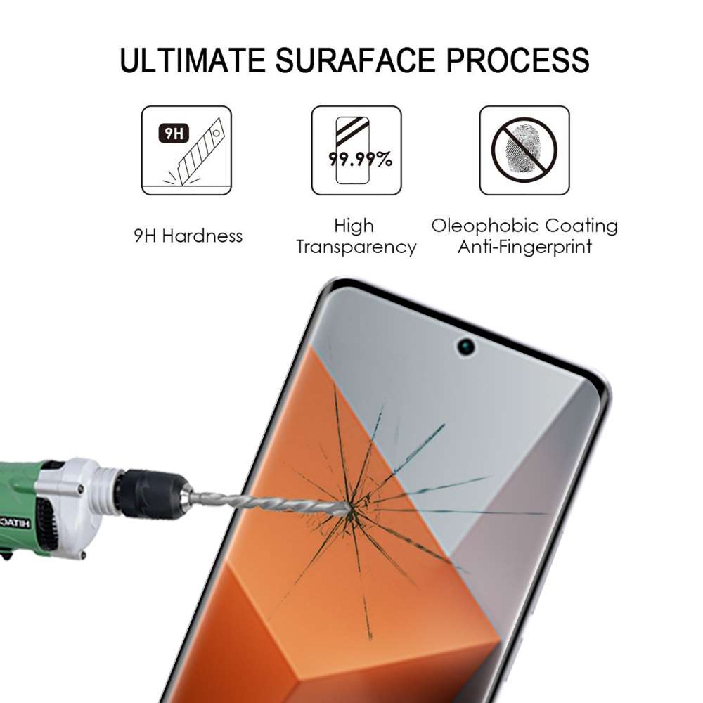Schutzglas für Xiaomi Redmi Note 13 PRO+ Full Cover Curved Tempered Glass Folie