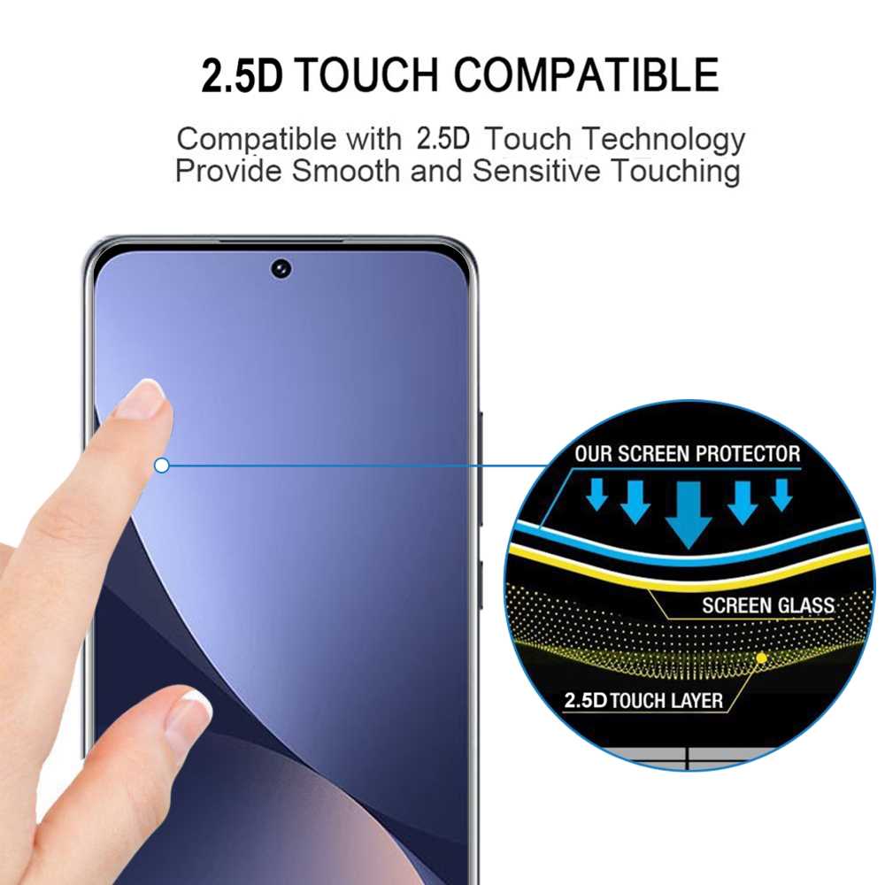 Schutzglas für XIAOMI 12 12X Full Cover Curved Tempered Glass Schutzfolie Film