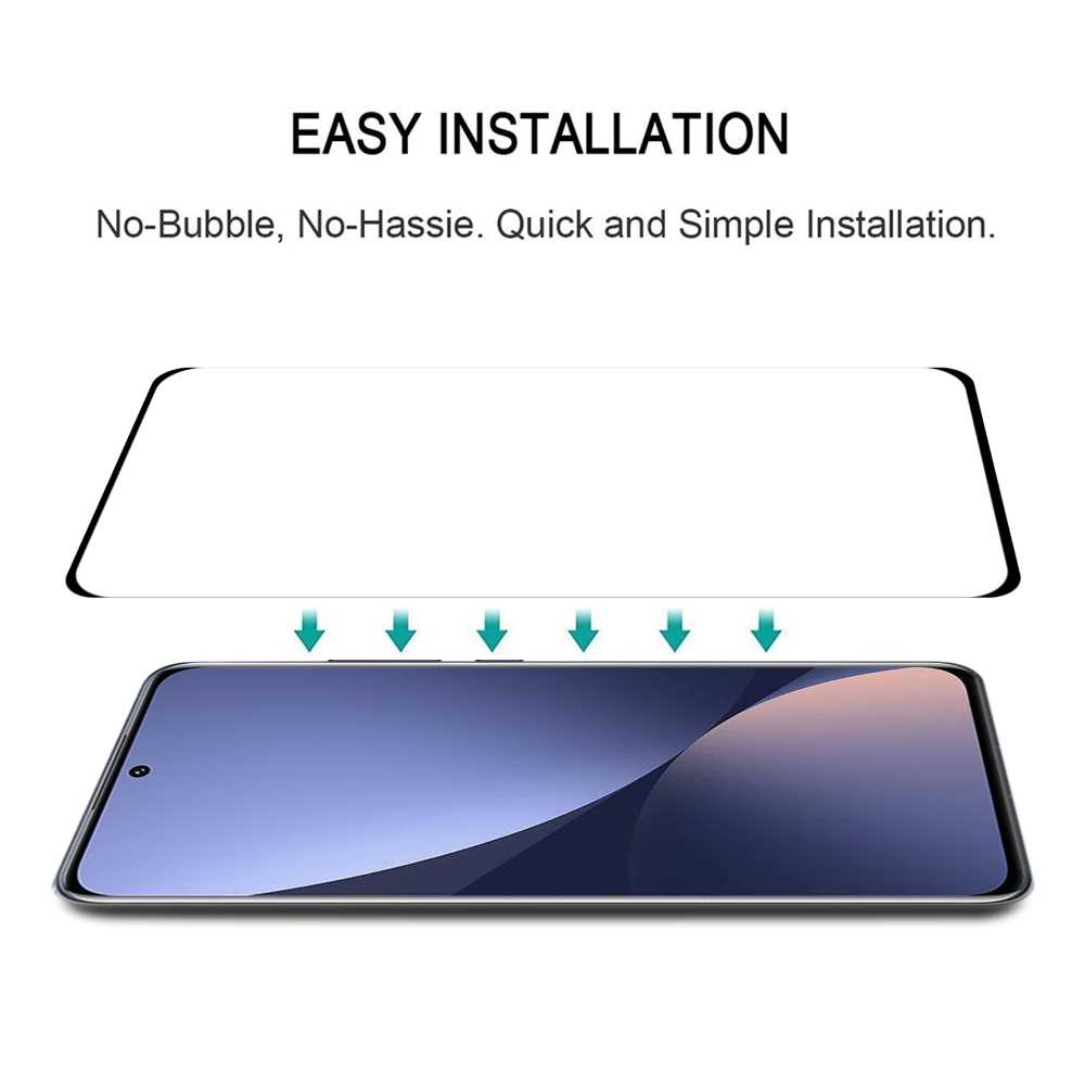 Schutzglas für XIAOMI 12 12X Full Cover Curved Tempered Glass Schutzfolie Film