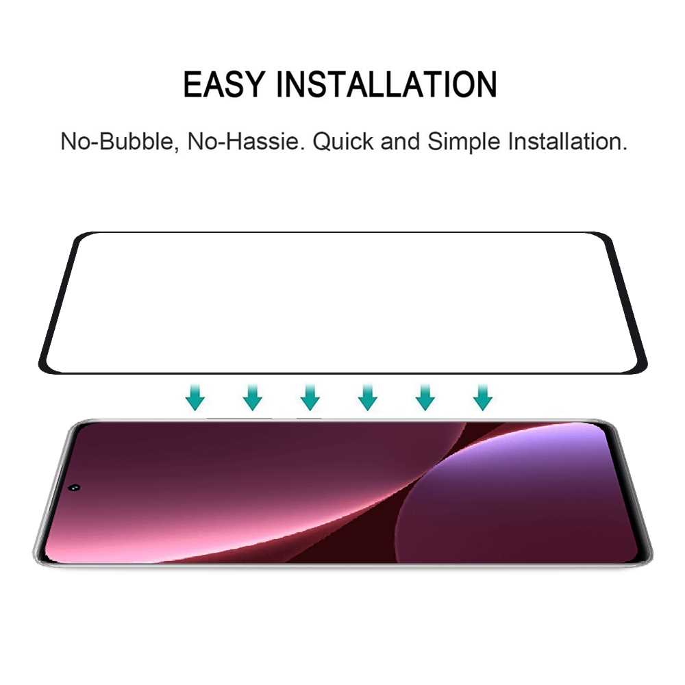 Schutzglas für XIAOMI 12 PRO Full Cover Curved Tempered Glass Schutzfolie Film