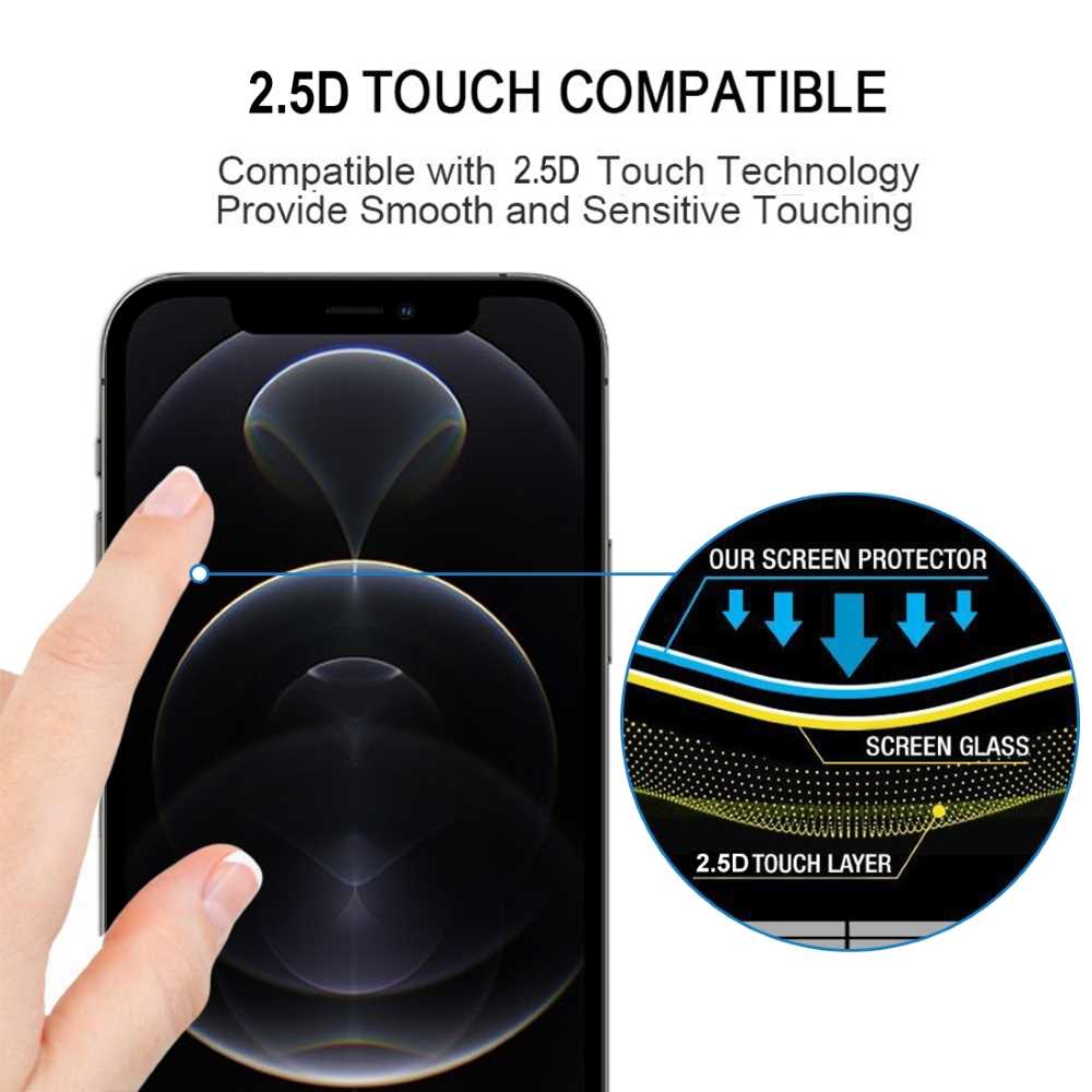 Schutzglas für APPLE IPHONE 12 12 PRO Full Cover Full Glue Tempered Glass Folie