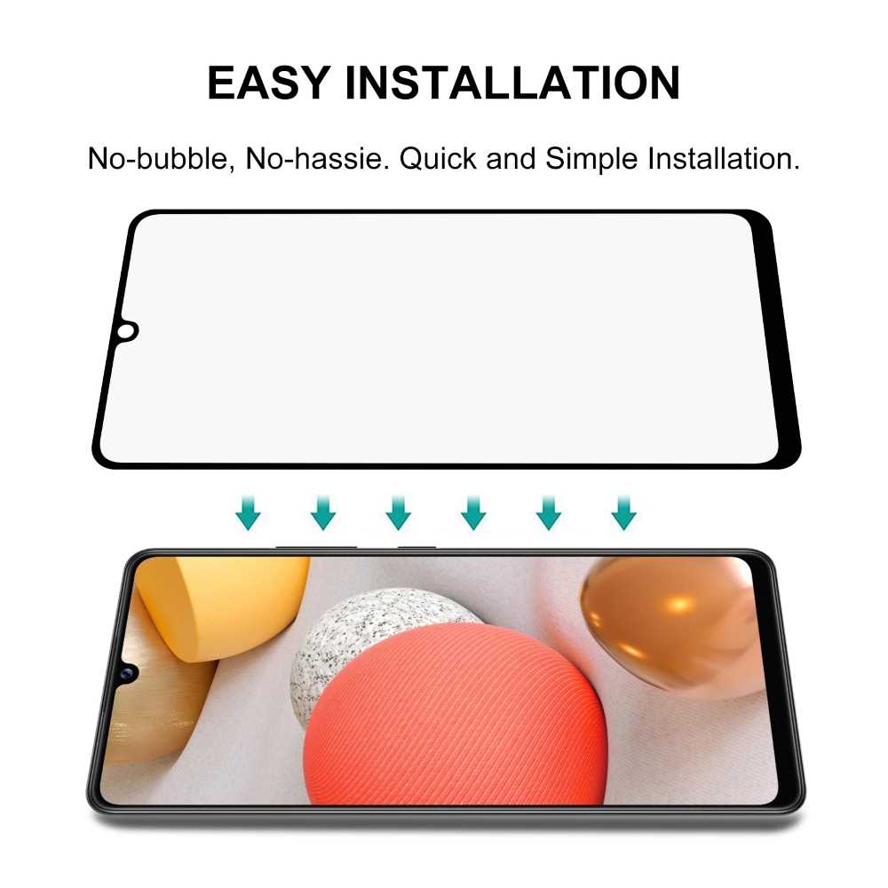 Schutzglas für SAMSUNG GALAXY A42 5G Full Cover Full Glue Tempered Glass Film