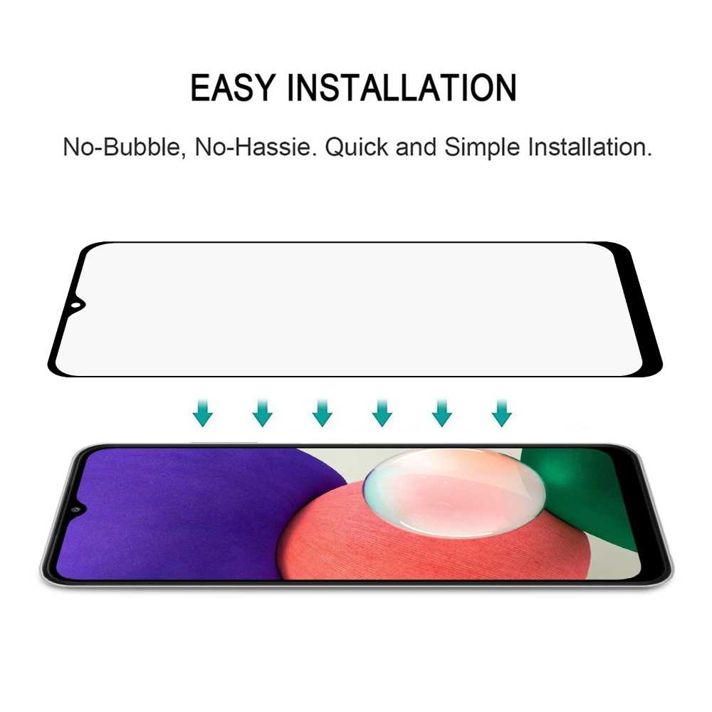 Schutzglas für SAMSUNG GALAXY A22 5G Full Cover Full Glue Tempered Glass Folie