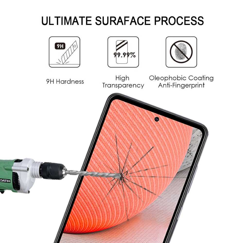 Schutzglas für SAMSUNG GALAXY A72 Full Cover Full Glue Tempered Glass Folie