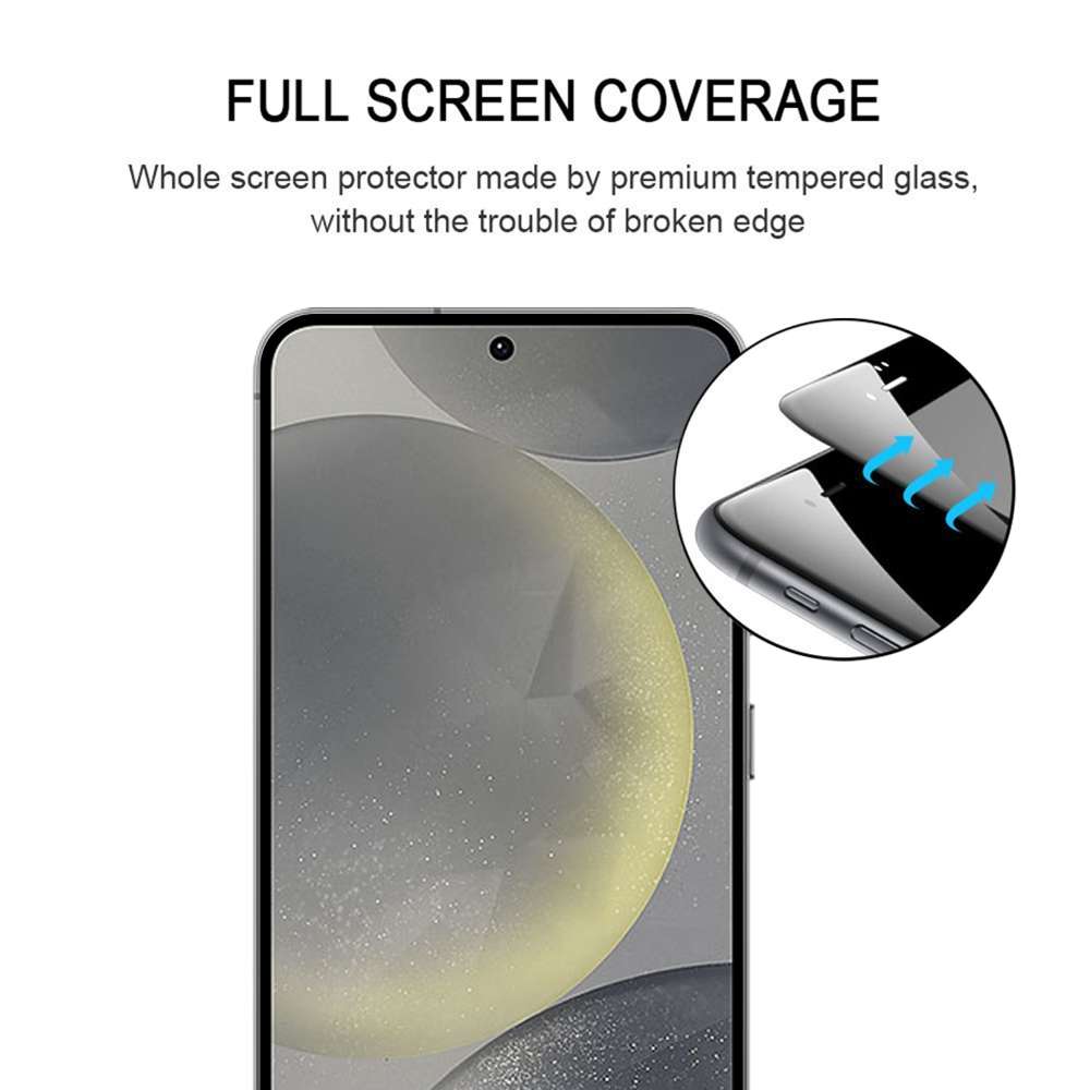 Schutzglas für Samsung Galaxy S25 Full Cover Full Glue Tempered Glass Folie Film