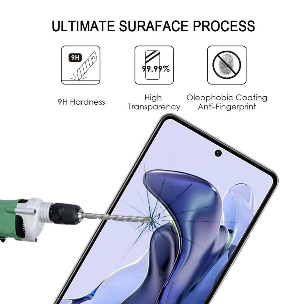 Schutzglas für XIAOMI MI 11T 11T PRO Full Cover Full Glue Tempered Glass Folie