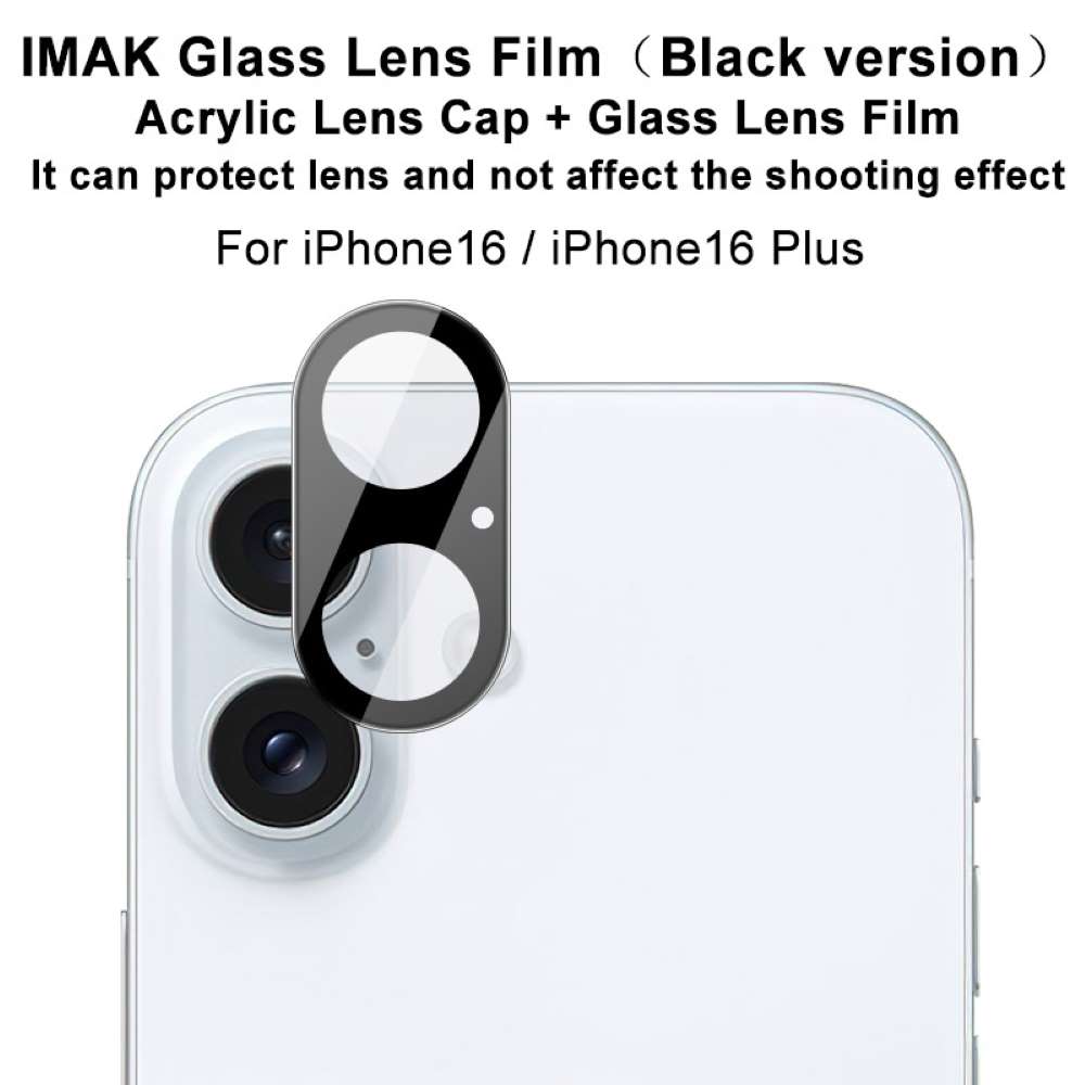 IMAK Kamera Schutzglas für Apple iPhone 16 16 Plus Abdeckung Folie Glass Linse
