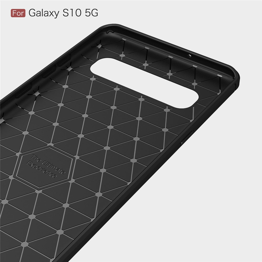 TPU Hülle für Samsung Galaxy S10 5G Carbon Fiber Skin Brushed Schutzcover Case