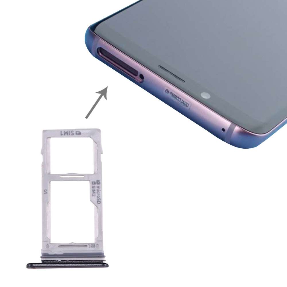 Dual Sim Tray für Samsung Galaxy S9 S9+ Kartenhalter Fach Schlitten SD Card Slot