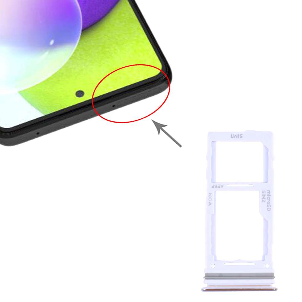 Dual Sim Tray für Samsung Galaxy A52 | A72 Kartenhalter Fach Schlitten SD Slot