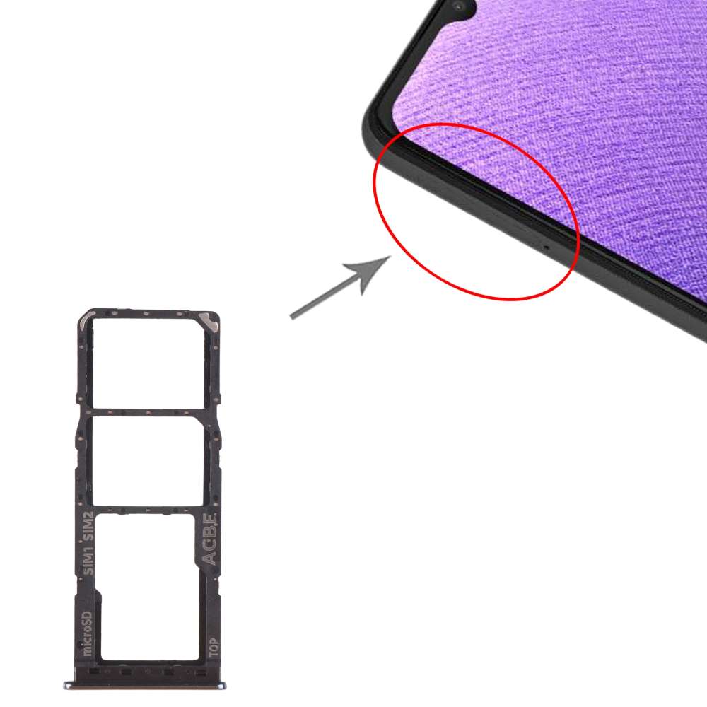 Dual Sim Tray für Samsung Galaxy A32 4G Kartenhalter Fach Schlitten SD Card Slot