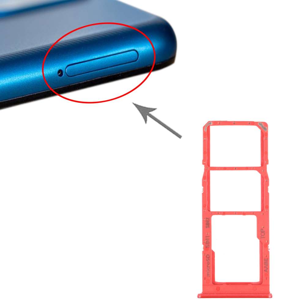 Dual Sim Tray für Samsung Galaxy A12 Karten Halter Fach Schlitten SD Card Slot