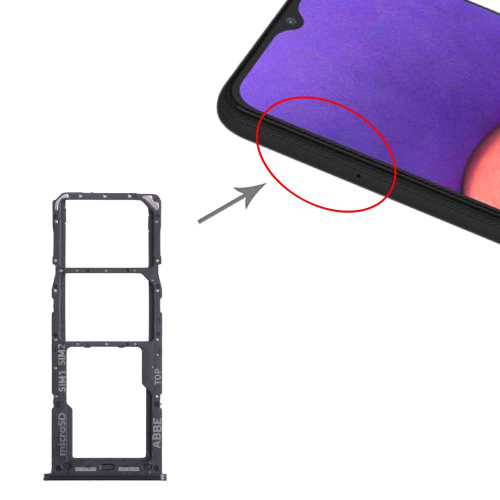Dual Sim Tray für Samsung Galaxy A22 4G Kartenhalter Fach Schlitten SD Card Slot