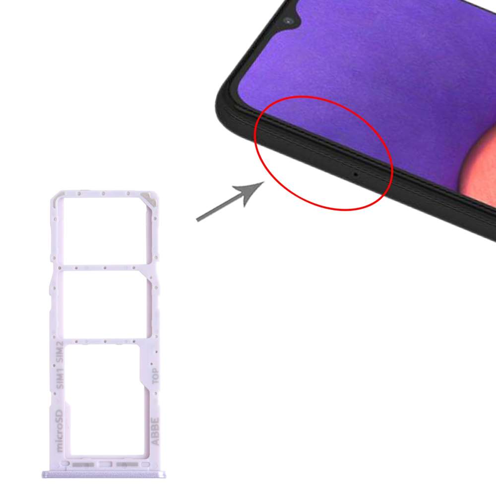 Dual Sim Tray für Samsung Galaxy A22 4G Kartenhalter Fach Schlitten SD Card Slot