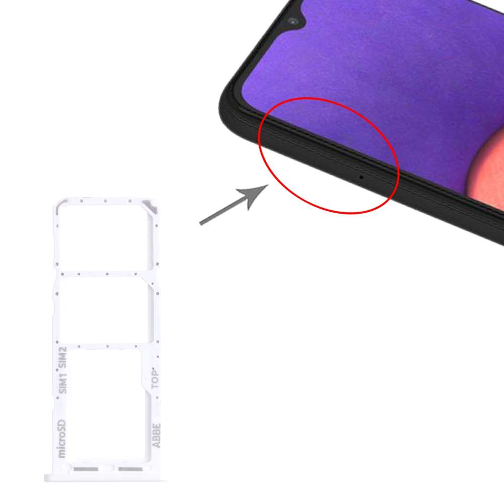 Dual Sim Tray für Samsung Galaxy A22 4G Kartenhalter Fach Schlitten SD Card Slot