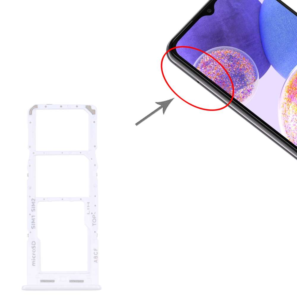 Dual Sim Tray für Samsung Galaxy A23 5G Kartenhalter Fach Schlitten SD Card Slot
