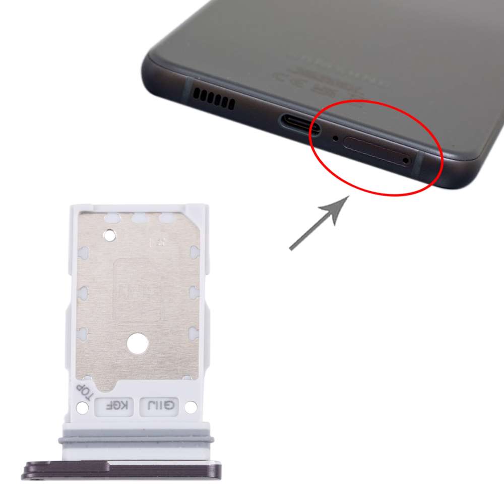 Dual Sim Tray für Samsung Galaxy S21 FE Karten Halter Fach Schlitten Slot Holder