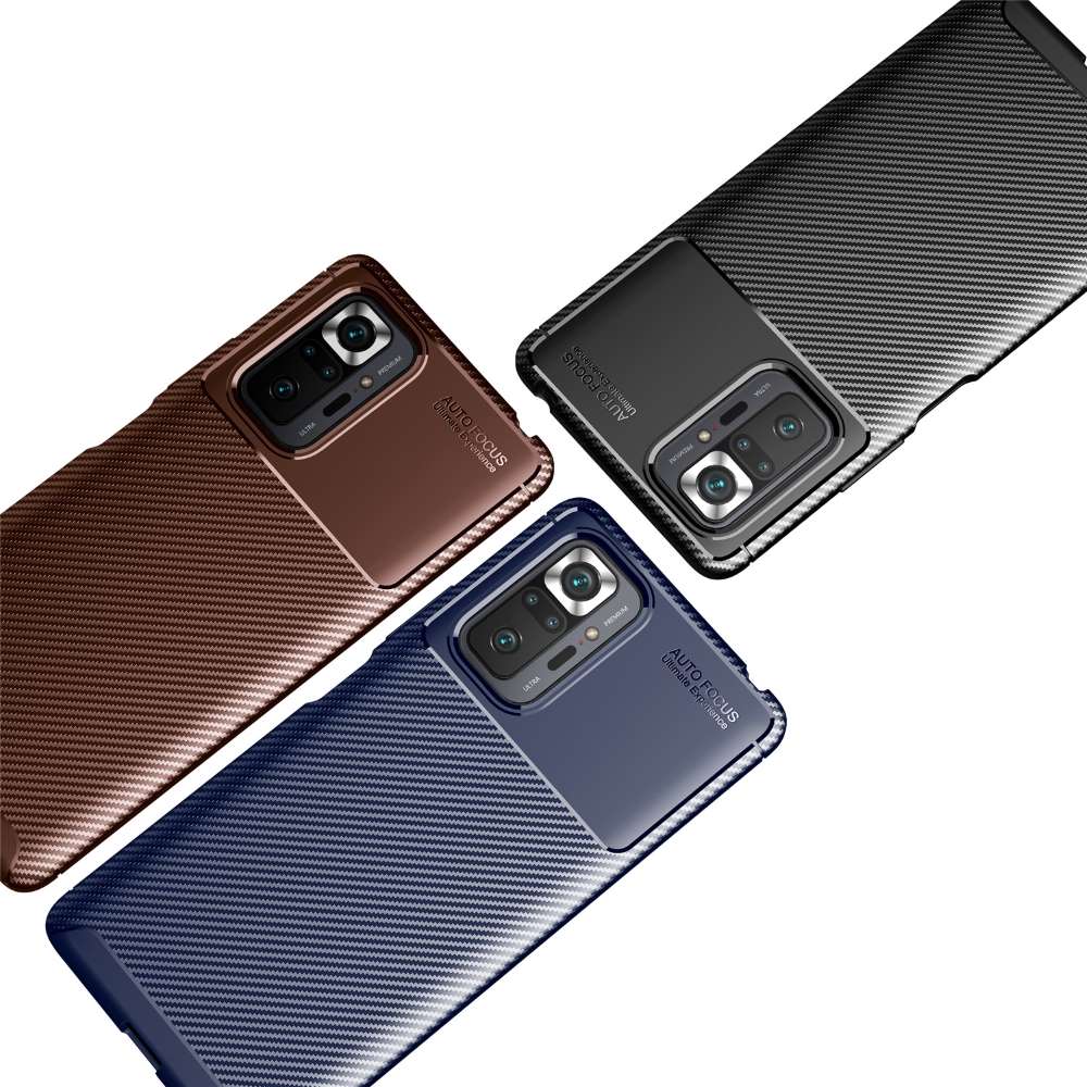 TPU Case für XIAOMI REDMI NOTE 10S Carbon Fiber Muster Shockproof Texture Hülle
