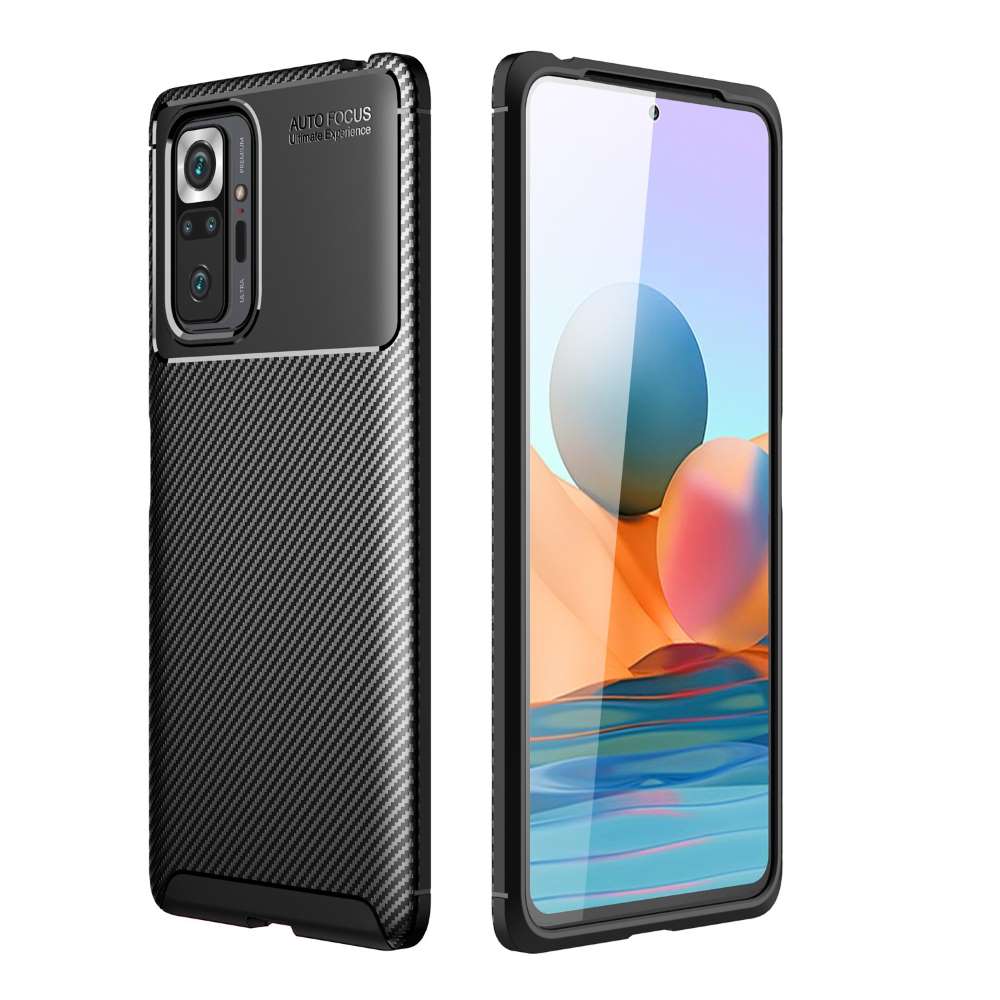 TPU Case für XIAOMI REDMI NOTE 10S Carbon Fiber Muster Shockproof Texture Hülle