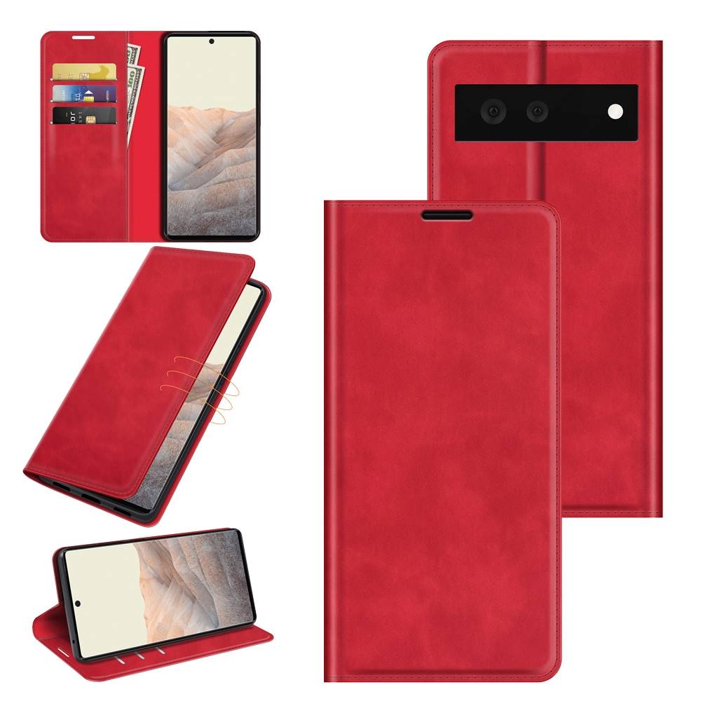 Handy Tasche für Google Pixel 6 Retro Skin Magnetic Klappetui Schutzhülle Case