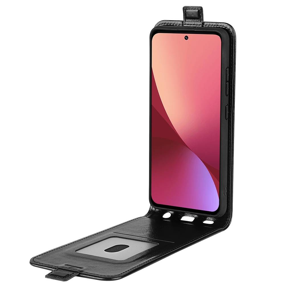 Handy Tasche für Xiaomi 12 12X Crazy Horse Klappetui Swipe Card Schutzhülle