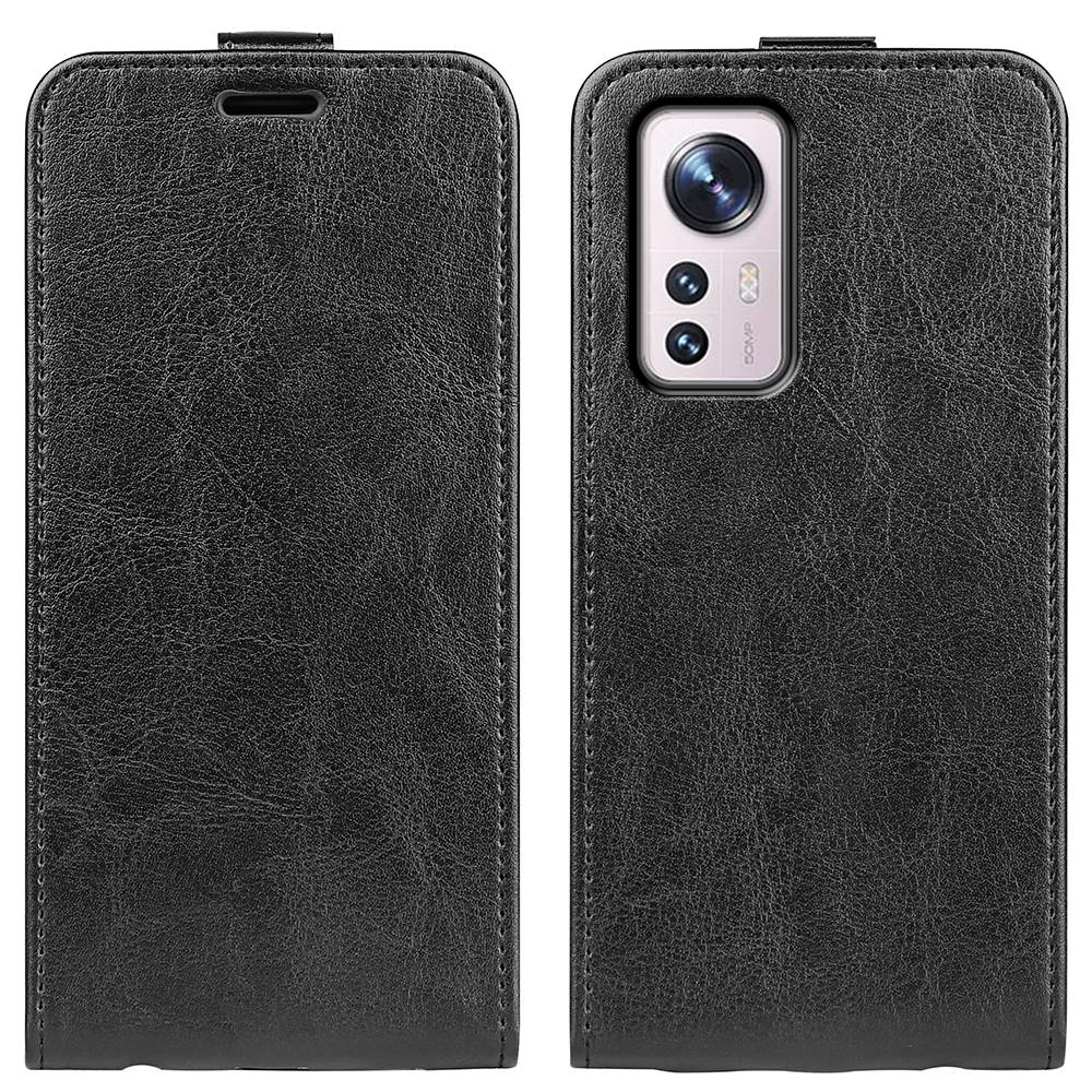 Handy Tasche für Xiaomi 12 12X Crazy Horse Klappetui Swipe Card Schutzhülle
