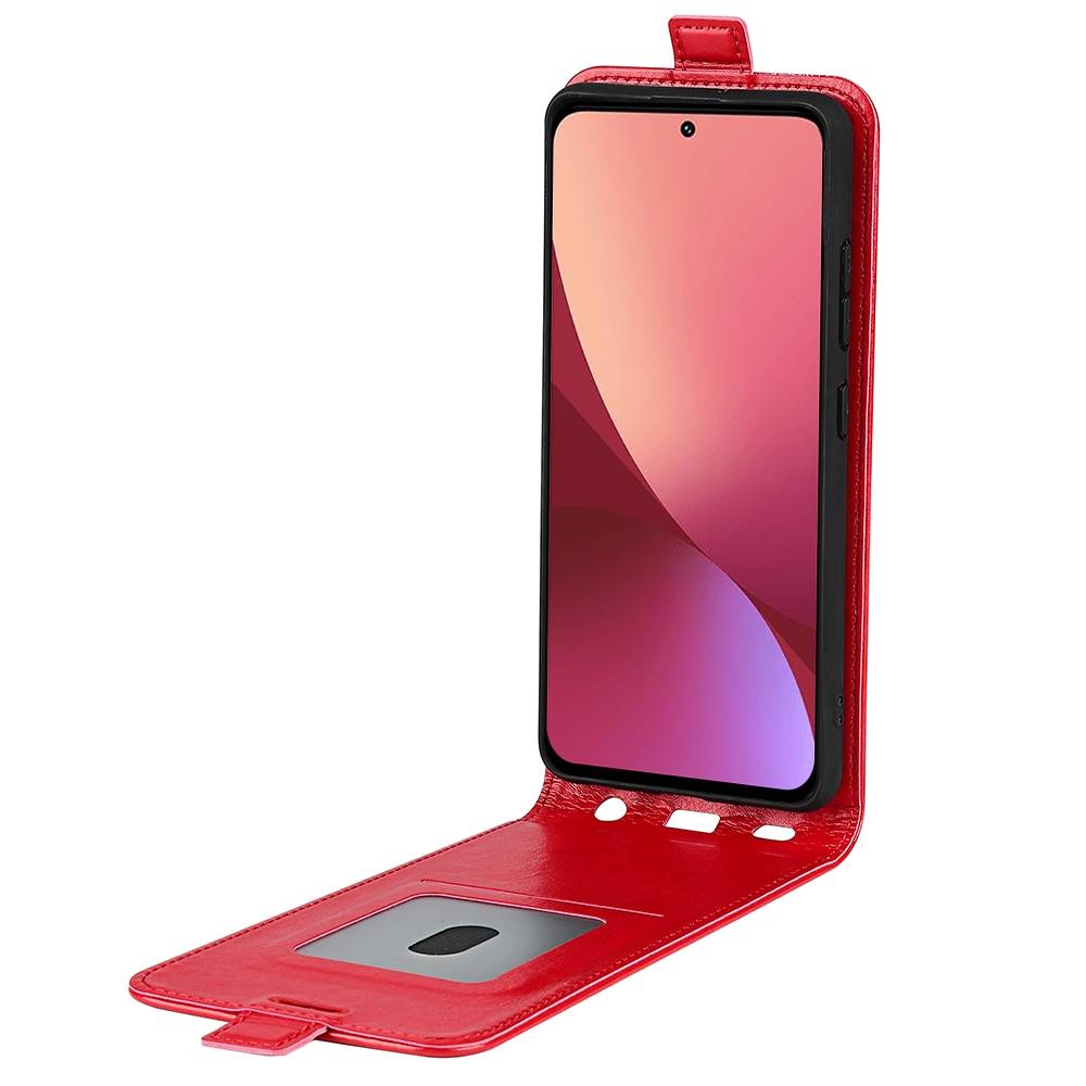 Handy Tasche für Xiaomi 12 12X Crazy Horse Klappetui Swipe Card Schutzhülle