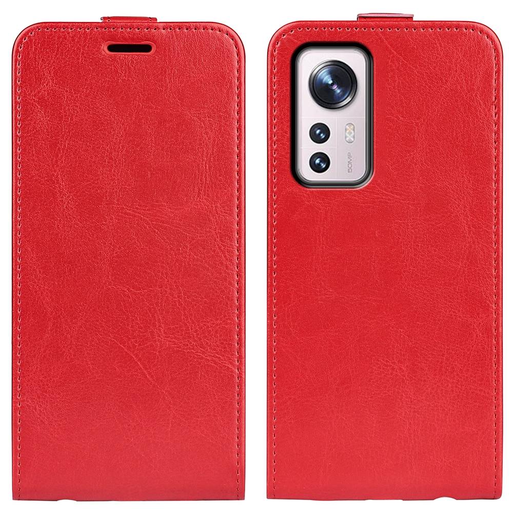 Handy Tasche für Xiaomi 12 12X Crazy Horse Klappetui Swipe Card Schutzhülle