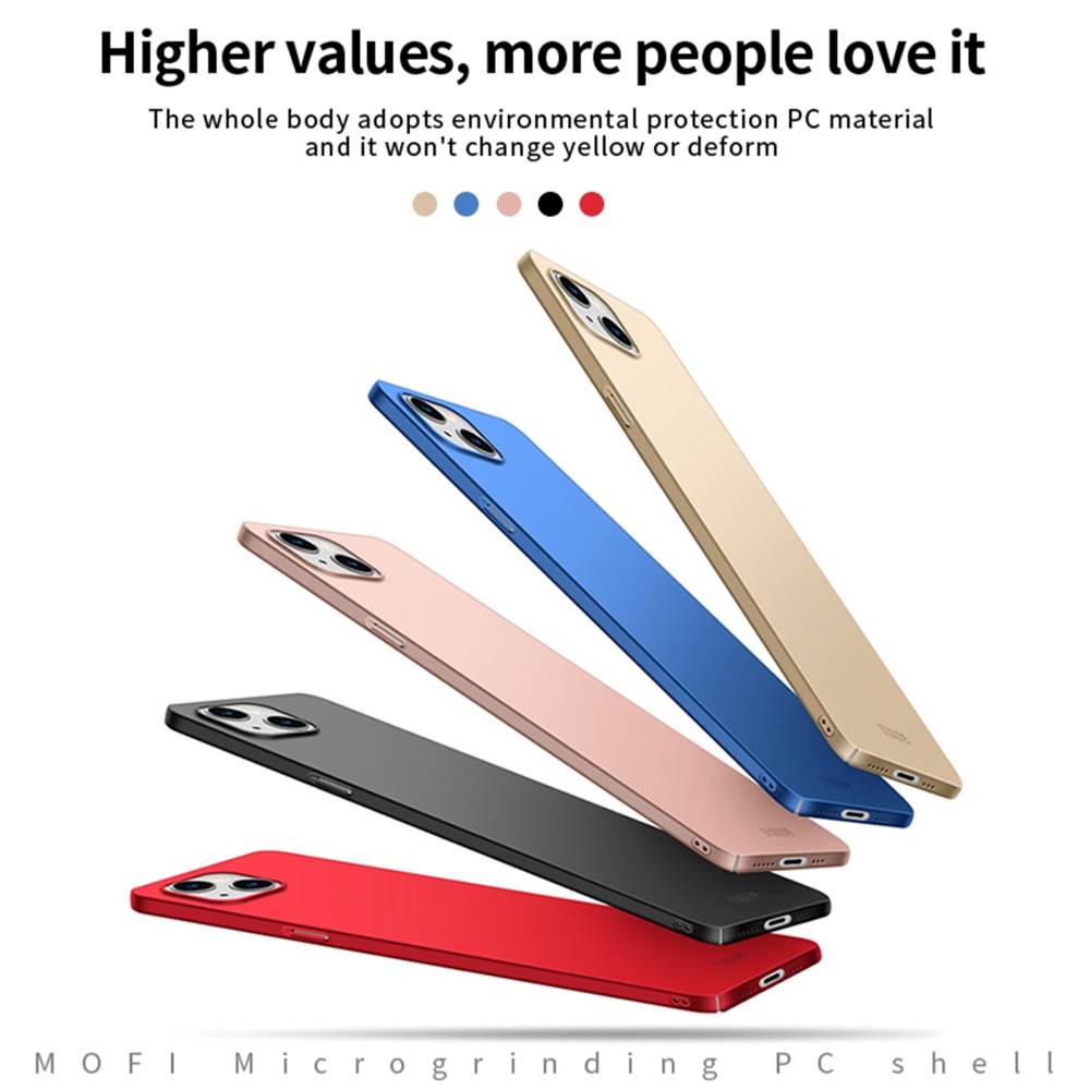 MOFI Hard Cover für Apple iPhone 14 ultradünne PC Handyhülle Matt Case 0,7mm