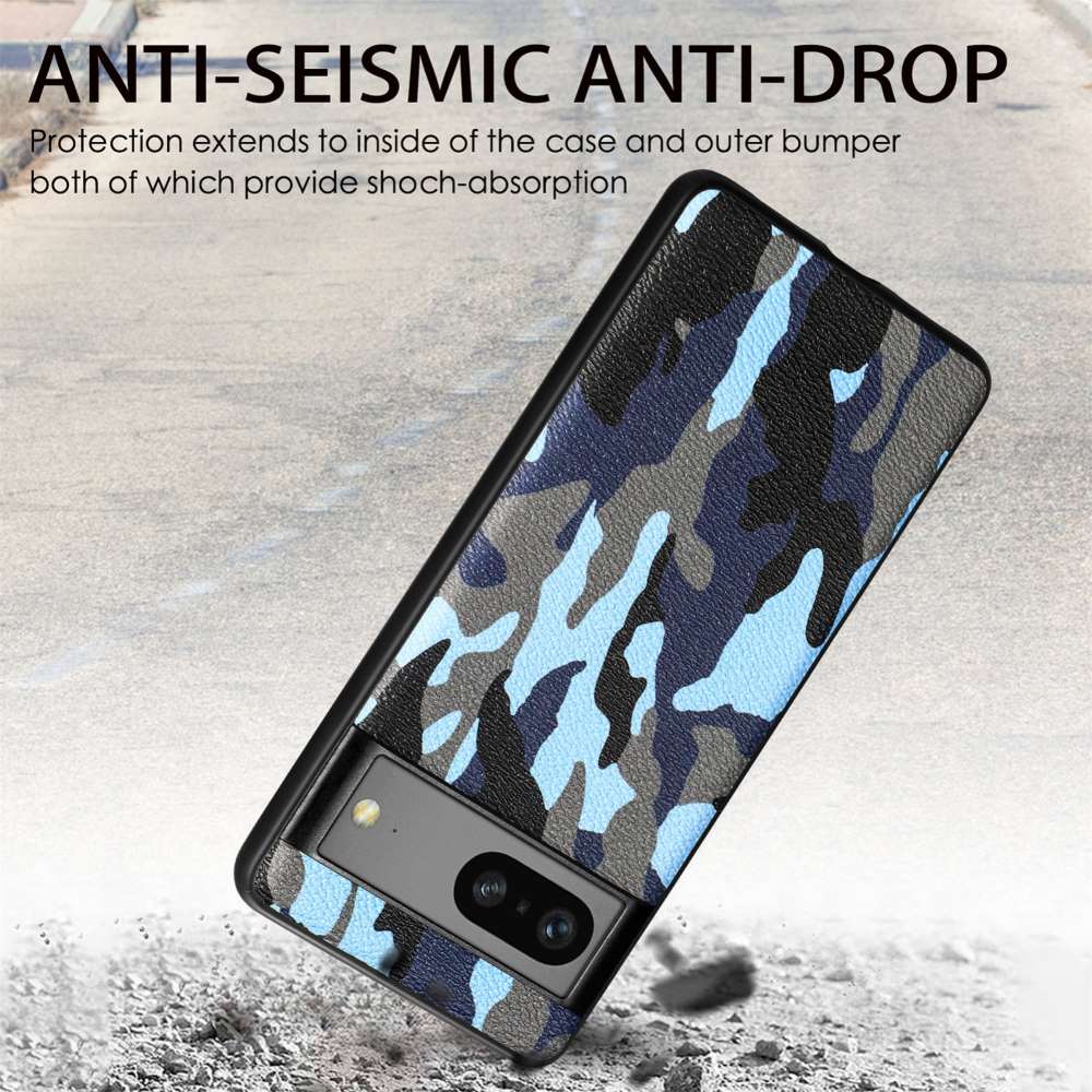 TPU Hülle für Google Pixel 7a Camouflage Schutz Case Army Flexibel Tarn Muster