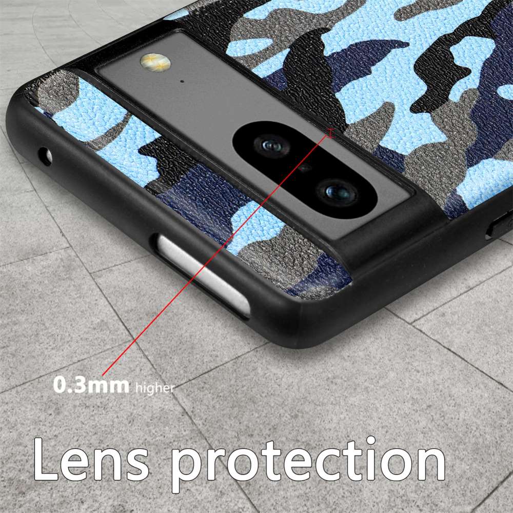 TPU Hülle für Google Pixel 7a Camouflage Schutz Case Army Flexibel Tarn Muster