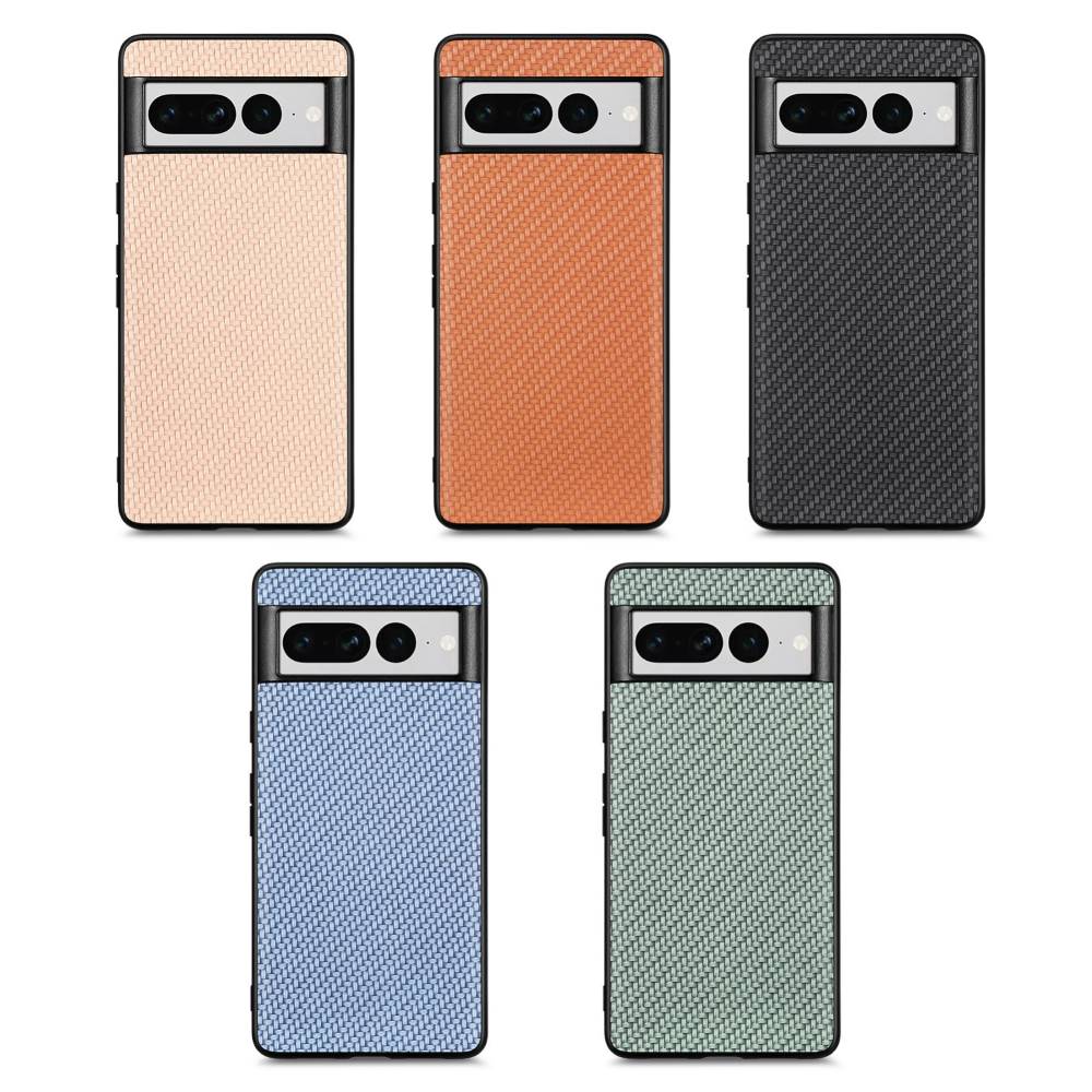 TPU Hülle für Google Pixel 7 PRO Carbon Fiber Texture Optik Schutz Backcover