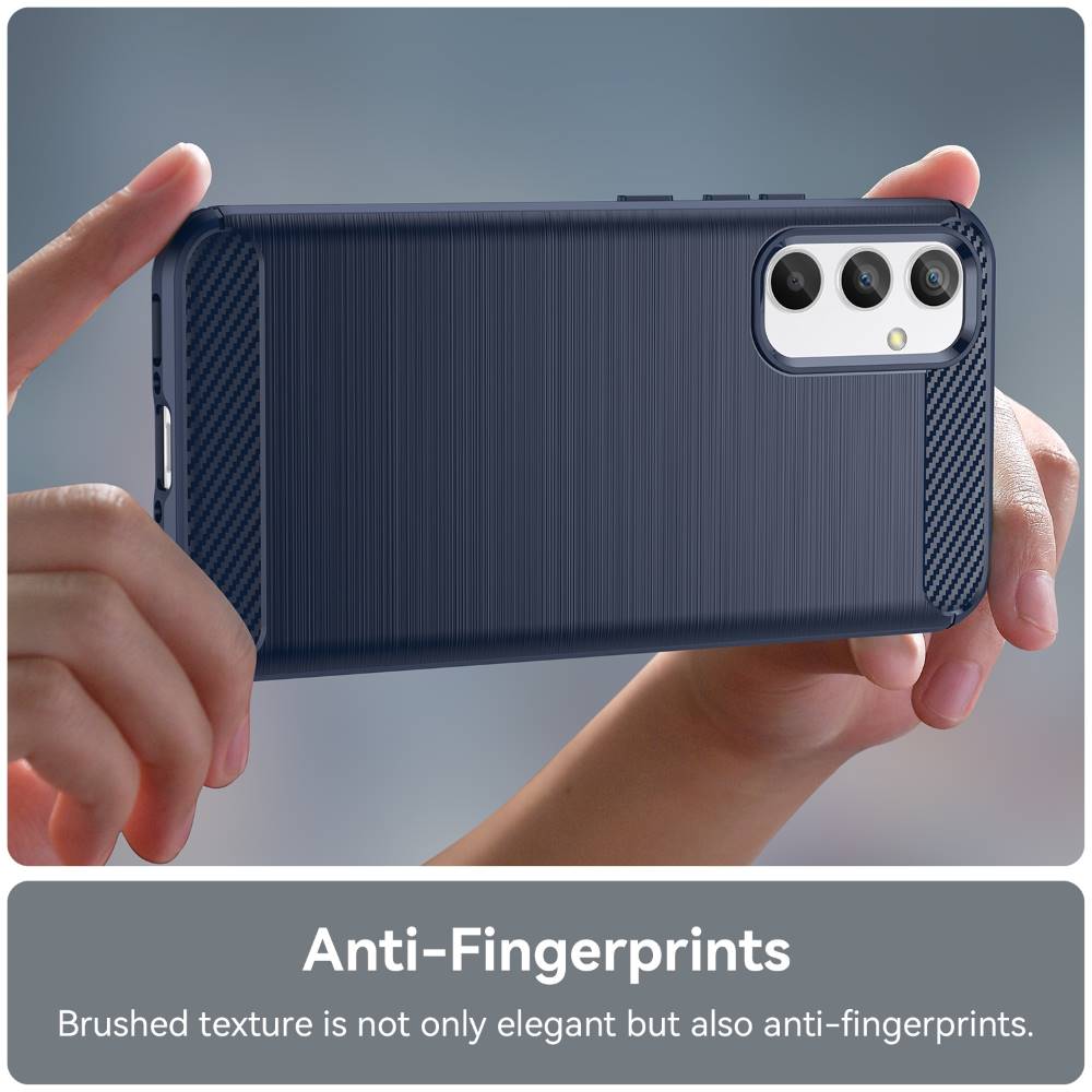 TPU Hülle für Samsung Galaxy A34 Carbon Fiber Skin Brushed Schutzcover Soft Case