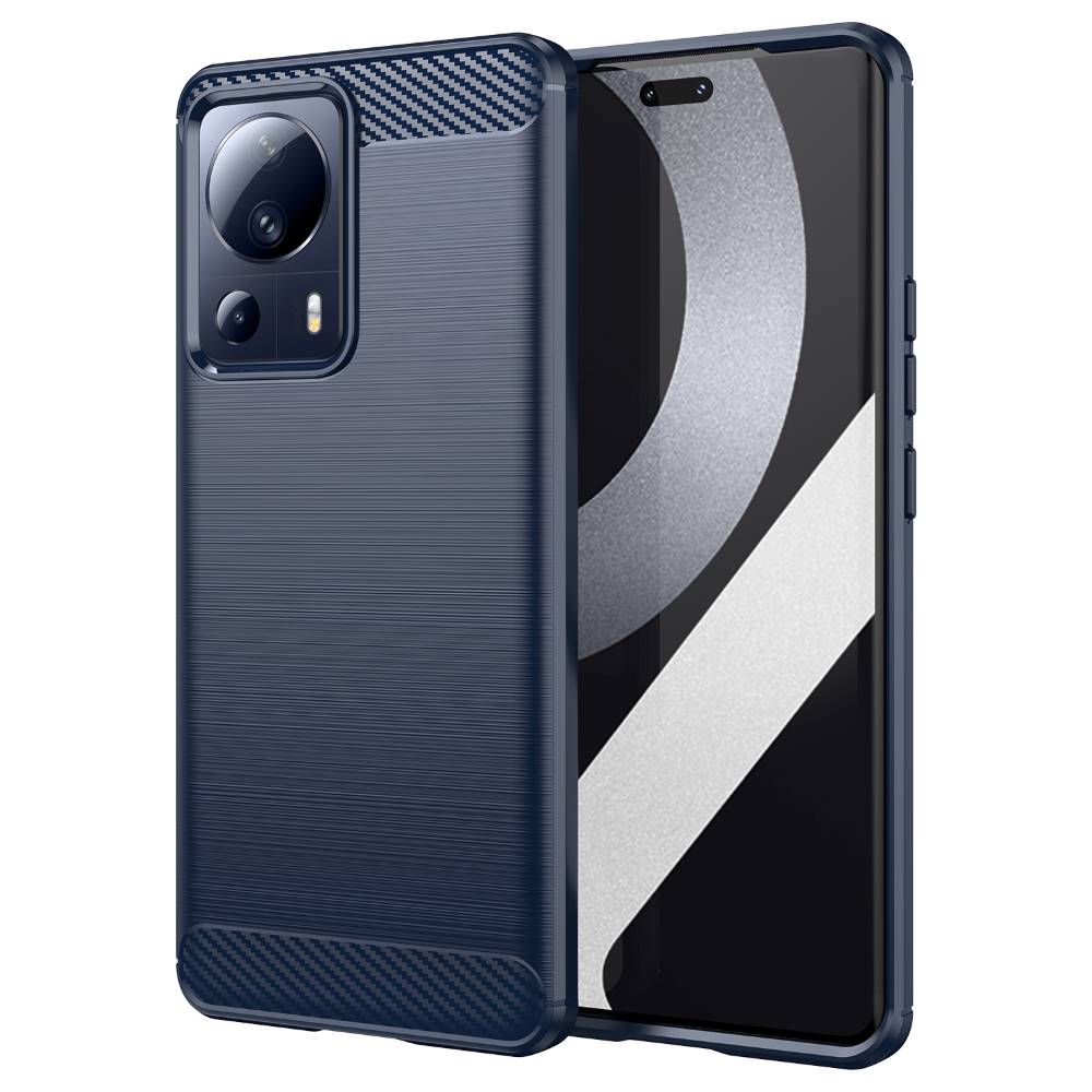 TPU Hülle für Xiaomi 13 LITE Carbon Fiber Skin Brushed Schutzcover Soft Case
