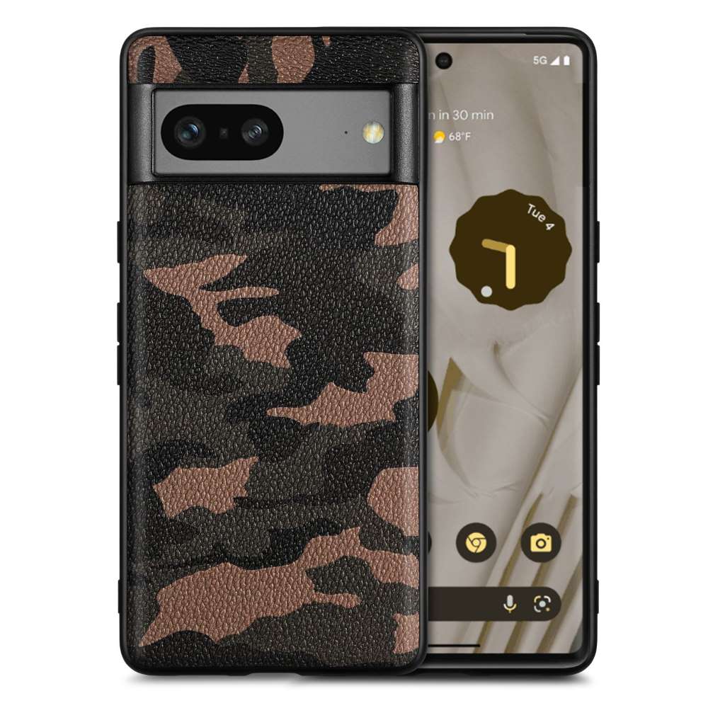 TPU Hülle für Google Pixel 7a Camouflage Schutz Case Army Flexibel Tarn Muster