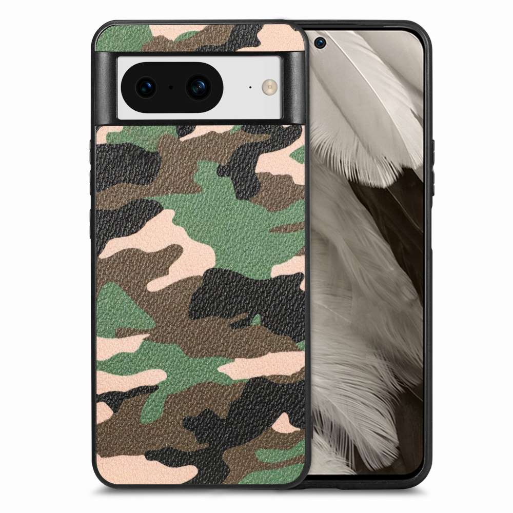 TPU Hülle für Google Pixel 8 Camouflage Schutz Case Army Flexibel Tarn Muster