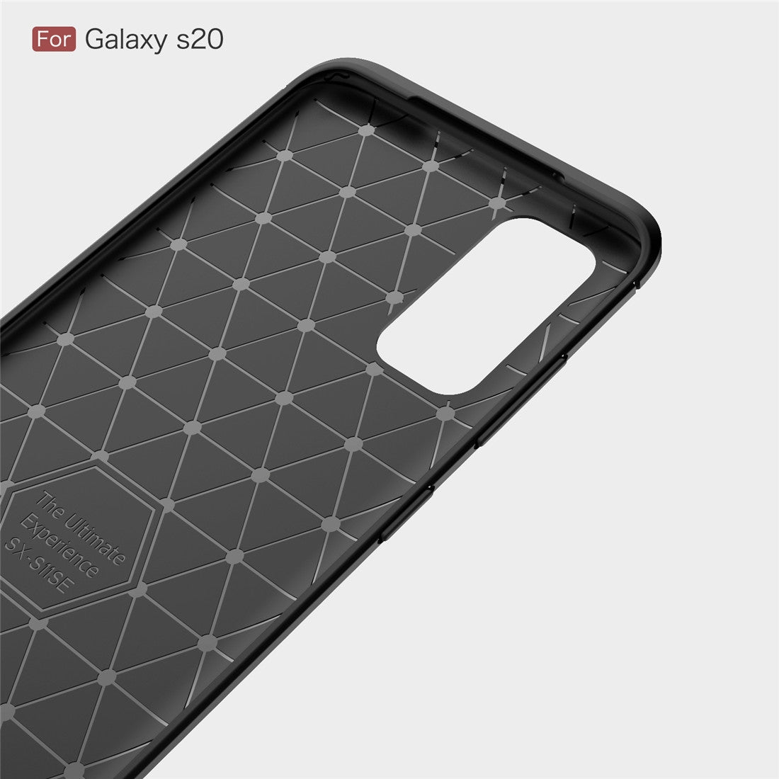 TPU Hülle für Samsung Galaxy S20 Carbon Fiber Skin Brushed Schutzcover Soft Case