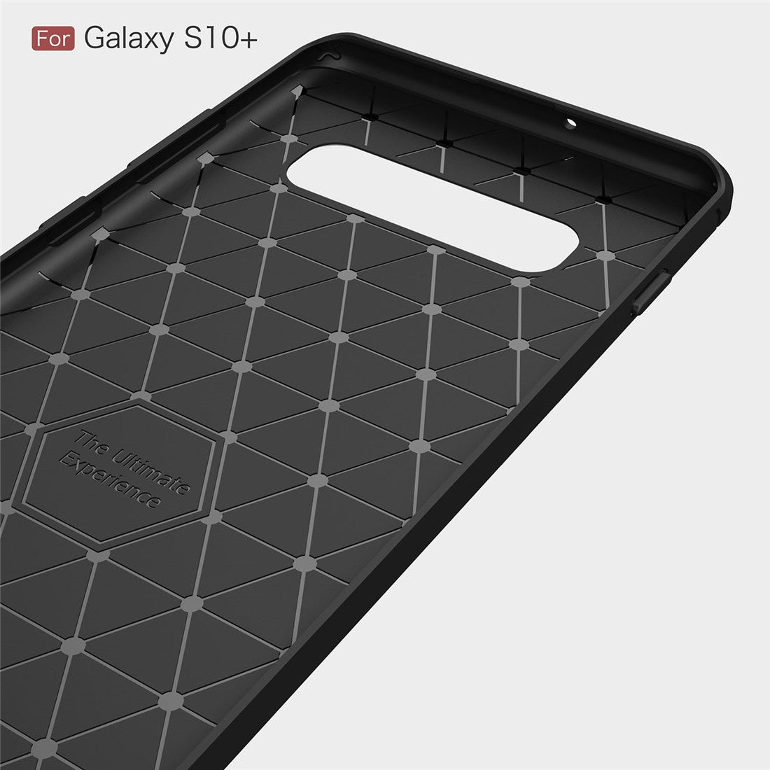 TPU Hülle für Samsung Galaxy S10 PLUS Carbon Fiber Skin Brushed Schutzcover Case