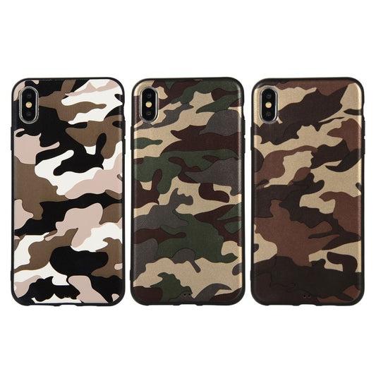 TPU Case für Apple iPhone XS MAX Camouflage Muster Flexi Handyhülle Tarn Cover