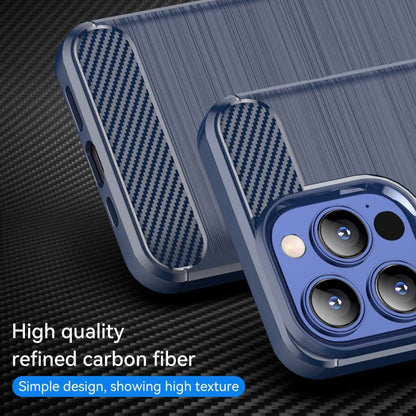 TPU Case für Apple iPhone 13 PRO MAX Carbon Fiber Skin Brushed Soft Schutz Hülle