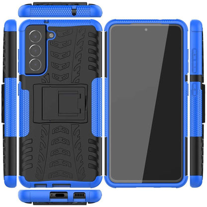 Outdoor Hülle für Samsung Galaxy S21 FE Tire Rutschfest Kickstand Schutz Cover
