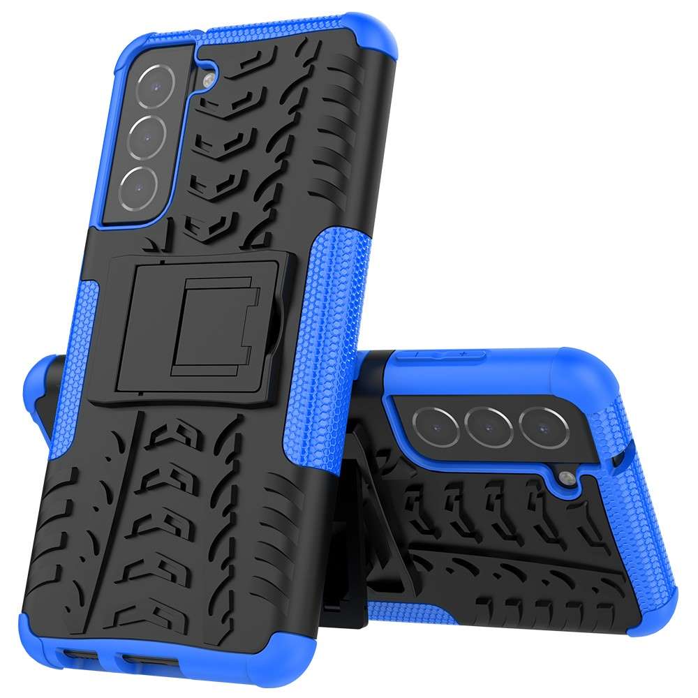 Outdoor Hülle für Samsung Galaxy S21 FE Tire Rutschfest Kickstand Schutz Cover